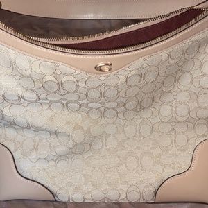 Coach purse beige